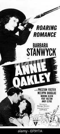 MOVIE POSTER ANNIE OAKLEY (1935) Stock Photo