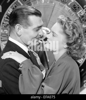 CLARK GABLE, ALEXIS SMITH, ANY NUMBER CAN PLAY, 1949 Stock Photo