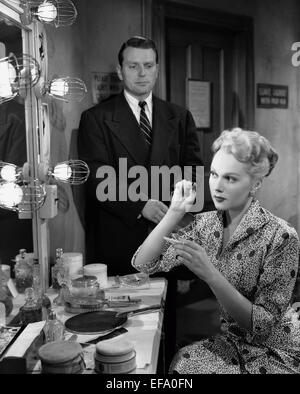 CHARLES MCGRAW, ADELE JERGENS, ARMORED CAR ROBBERY, 1950 Stock Photo