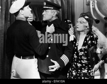 RALPH BELLAMY, FREDERICK VOGEDING, FAY WRAY, BELOW THE SEA, 1933 Stock Photo