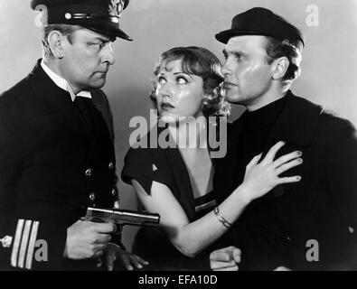 FREDERICK VOGEDING, FAY WRAY, RALPH BELLAMY, BELOW THE SEA, 1933 Stock Photo