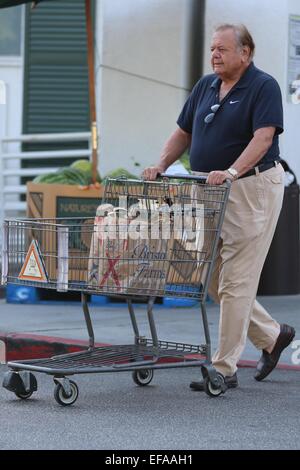 Paul Sorvino grocery shopping at Bristol Farms.  Featuring: Paul Sorvino Where: Los Angeles, California, United States When: 28 Jul 2014 Stock Photo