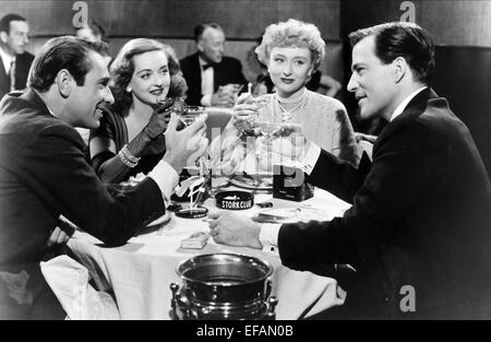 GARY MERRILL, BETTE DAVIS, CELESTE HOLM, HUGH MARLOWE, ALL ABOUT EVE, 1950 Stock Photo