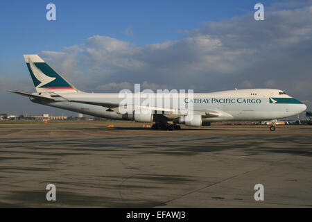 CATHAY PACIFIC CARGO BOEING 747 Stock Photo