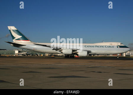 CATHAY PACIFIC 747 800 Stock Photo