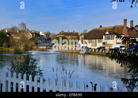 The village pond at Lindfield. West Sussex. UK Stock Photo