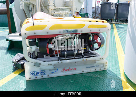 A Remotely Operated Underwater Vehicle (ROV), operated by the U.S. Navy ...