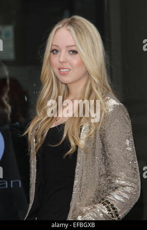 Donald Trump's ex-wife, Marla Maples, and Tiffany Trump arrive at Sumosan restaurant in London  Featuring: Tiffany Trump Where: London, United Kingdom When: 28 Jul 2014 Stock Photo