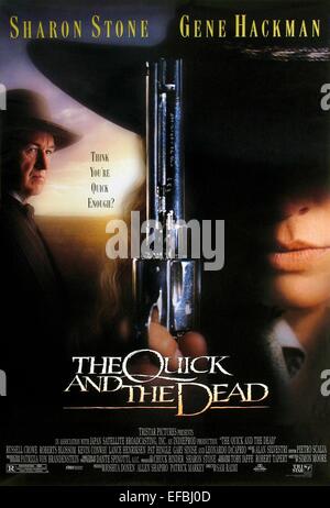 Gene Hackman and Sharon Stone / The Quick and the Dead / 1995 Stock ...