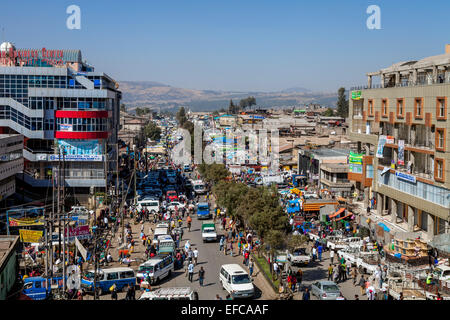 Elevated View Of The The Merkato Area, Addis Ababa, Ethiopia Stock Photo