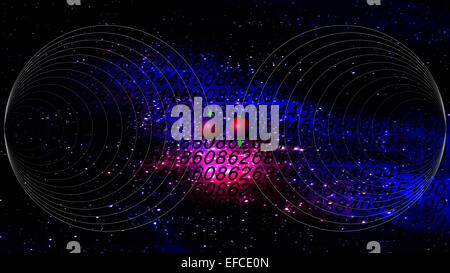 quantum computing for adv or others purpose use Stock Photo