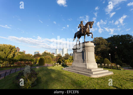 Boston George Washington Statue Stock Photo
