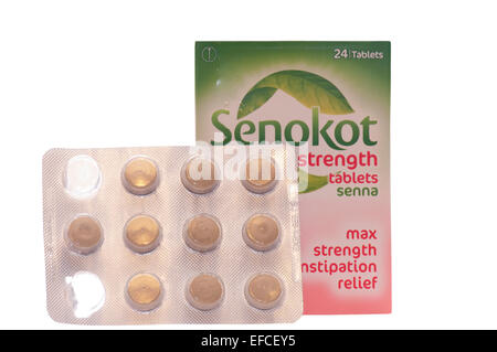 Box Of Senokot Senna Tablets Stock Photo