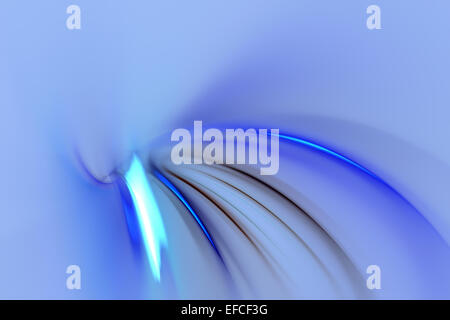 Blue Fractal Abstract Stock Photo