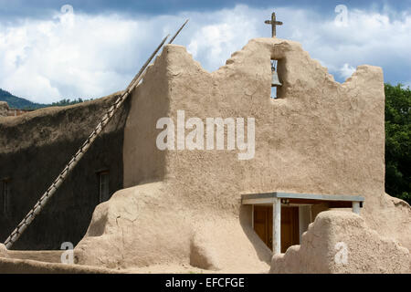 San Lorenzo de Picuris church in New Mexico Stock Photo