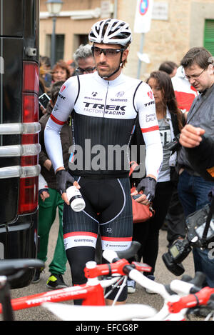 Fabian Cancellara participating in the Challenge Mallorca. A cycling competition which takes place every year in Majorca Stock Photo