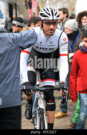 Fabian Cancellara participating in the Challenge Mallorca. A cycling competition which takes place every year in Majorca Stock Photo