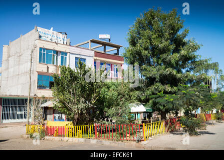 Streets of city of Shire, Tigray, Ethiopia, Africa Stock Photo