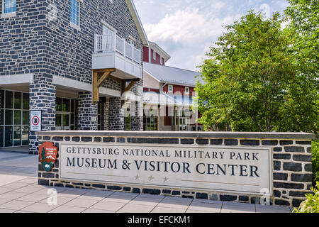 Museum and Visitor Center at Gettysburg National Militiary Park, Pennsylvania, USA Stock Photo