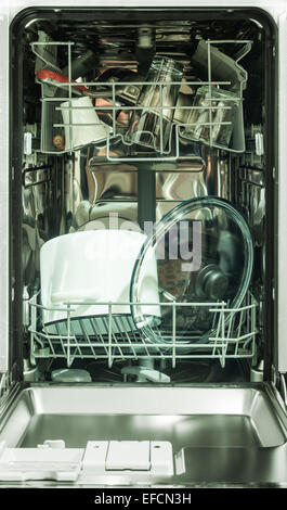 dish washing machine Stock Photo