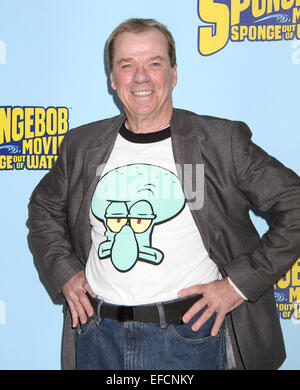 New York, New York, USA. 30th Jan, 2015. Voiceover actor RODGER BUMPASS attends the world premiere of 'The SpongeBob Movie - Sponge Out of Water 3D' held at AMC Lincoln Square. Credit:  Nancy Kaszerman/ZUMAPRESS.com/Alamy Live News Stock Photo