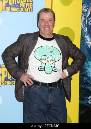 New York, New York, USA. 30th Jan, 2015. Voiceover actor RODGER BUMPASS attends the world premiere of 'The SpongeBob Movie - Sponge Out of Water 3D' held at AMC Lincoln Square. Credit:  Nancy Kaszerman/ZUMAPRESS.com/Alamy Live News Stock Photo