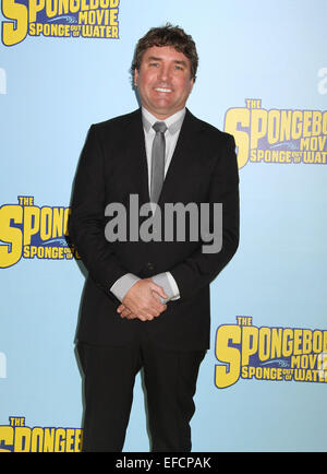 New York, New York, USA. 30th Jan, 2015. Creator of SpongeBob STEPHEN HILLENBURG attends the world premiere of 'The SpongeBob Movie - Sponge Out of Water 3D' held at AMC Lincoln Square. Credit:  Nancy Kaszerman/ZUMAPRESS.com/Alamy Live News Stock Photo