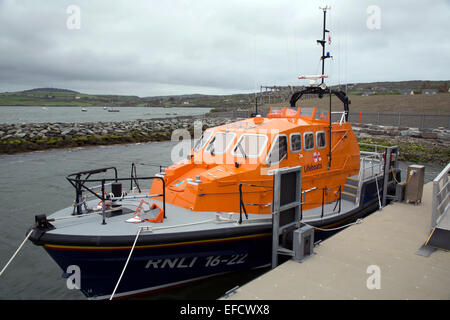 RNLI ALAN MASSEY at anchor at the Lifeboat station Baltimore West Cork Ireland Stock Photo