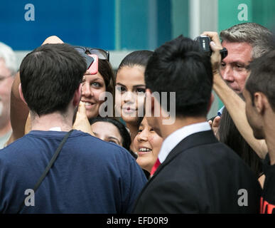 Special screening of 'Behaving Badly' held at ArcLight Cinemas - Arrivals  Featuring: Selena Gomez Where: Los Angeles, California, United States When: 29 Jul 2014 Stock Photo