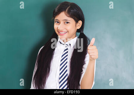 1 indian girl school student Stock Photo