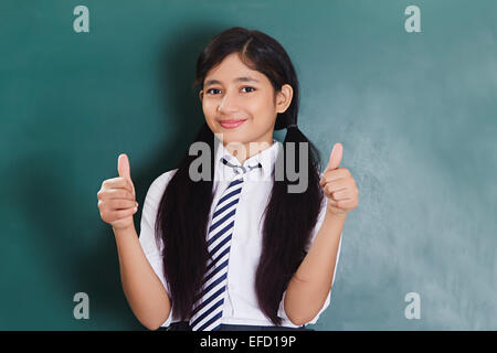 1 indian girl school student Stock Photo