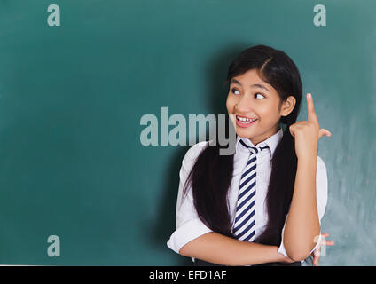 1 indian girl school student Stock Photo