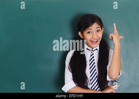 1 indian girl school student Stock Photo