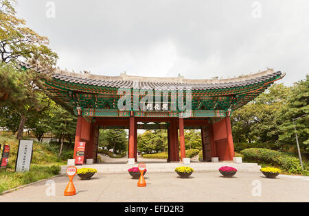 Heunghwamun Gate of Gyeonghuigung Palace (Historic Site No 271) in Seoul, Korea Stock Photo