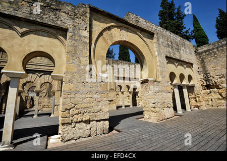 Medina Azahara, the ruins of a fortified Arab Muslim medieval palace-city near Cordoba, Spain Stock Photo
