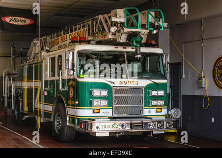 Charley Rouss Volunteer Fire Company, 3 South Braddock Street, Winchester, VA Stock Photo