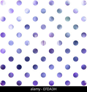 Purple Blue Aqua White Polka Dot Pattern Swiss Dots Texture Digital Paper Background Stock Photo