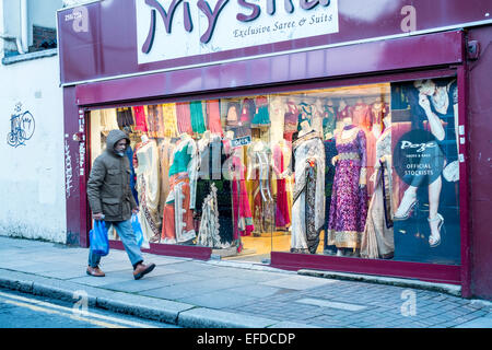 Asian ethnic diversed area, East London, London, United Kingdom Stock Photo