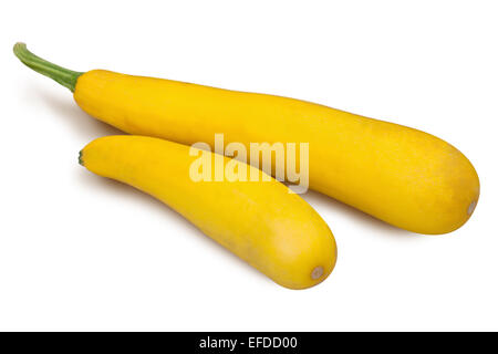 Yellow squash on white background Stock Photo