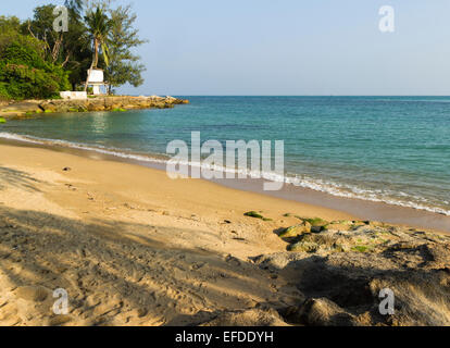 new scene of sunny, tropical beach. travel destination view Stock Photo
