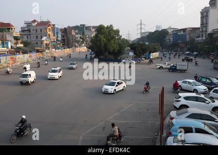 Street Scene Tran Nhat Duan Hanoi Vietnam Stock Photo