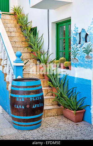 Casa Africa Restaurant, Taganana, Tenerife, Canary Islands, Spain Stock Photo