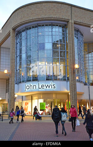 John Lewis Department Store at Christmas, Kingston upon Thames, Royal Borough of Kingston upon Thames, Greater London, England, United Kingdom Stock Photo