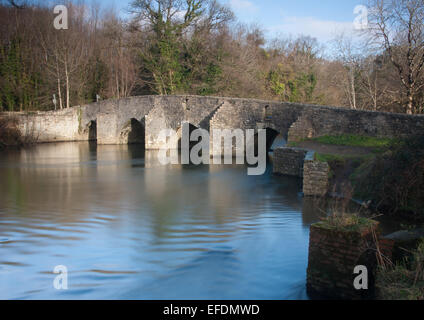 Dipping Bridge Merthyr Mawr South Wales UK Stock Photo