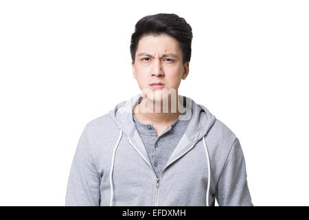 Angry young man Stock Photo