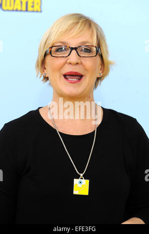 Carolyn Lawrence attends the World Premiere of 'The SpongeBob Movie: Sponge Out of Water' at the AMC Lincoln Square on January 31, 2015 in New York City Stock Photo