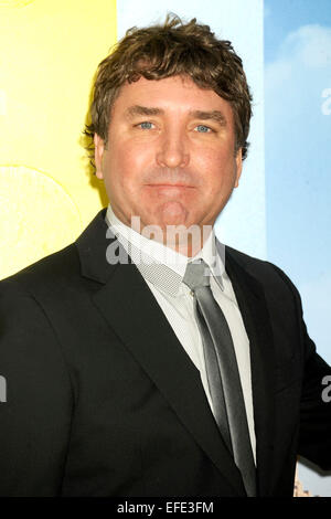 Stephen Hillenburg attends the World Premiere of 'The SpongeBob Movie: Sponge Out of Water' at the AMC Lincoln Square on January 31, 2015 in New York City Stock Photo