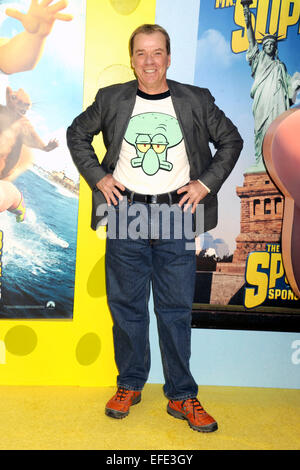 Rodger Bumpass attends the World Premiere of 'The SpongeBob Movie: Sponge Out of Water' at the AMC Lincoln Square on January 31, 2015 in New York City Stock Photo