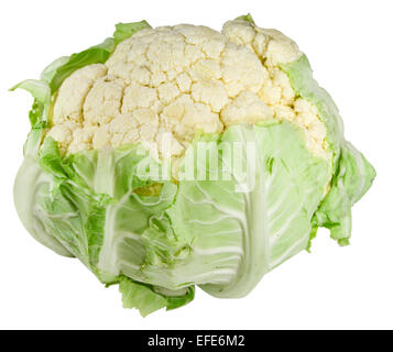 cauliflower isolated over white Stock Photo