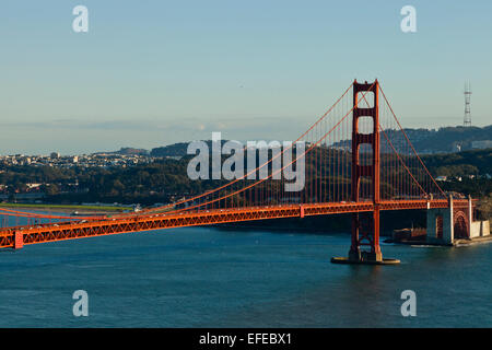 The south Tower of the Golden Gate Bridge San Francisco Stock Photo